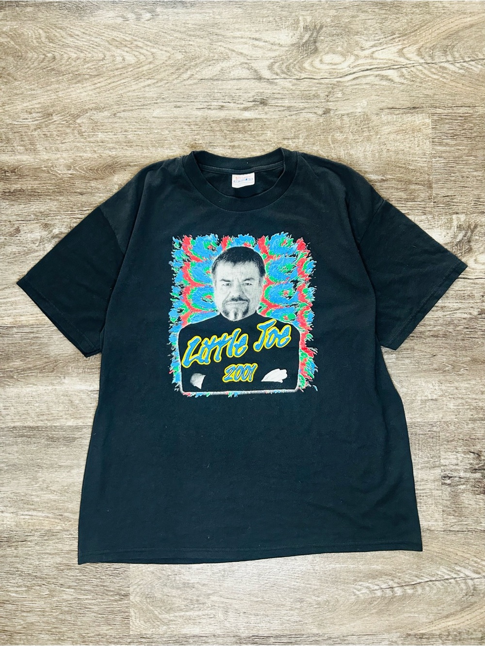 Hanes Black Short-Sleeve Little Joe 2001 Graphic Tee